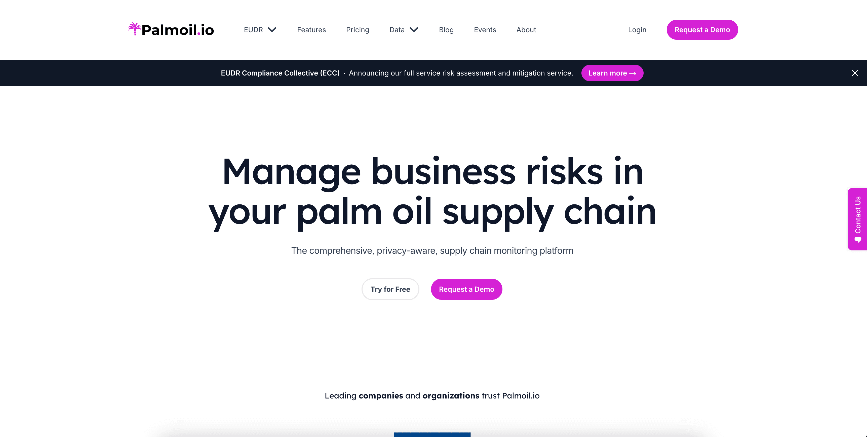 Palmoil IO Website card preview